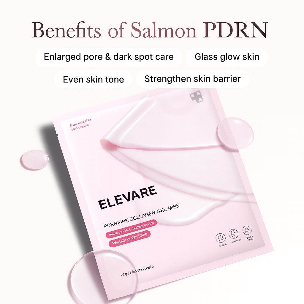 PDRN Infused Pink Collagen Gel Mask - Pack of 4