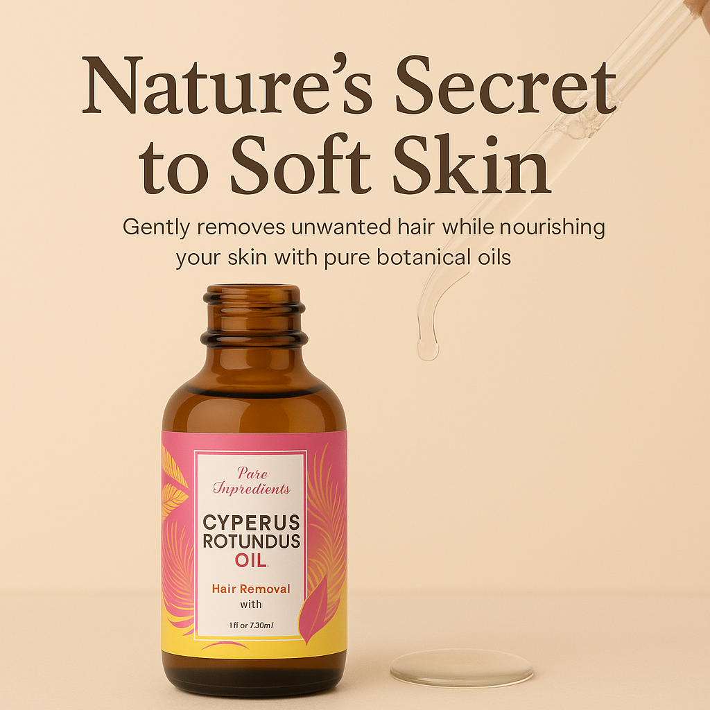 PLANTEVA™ –  Cyperus Rotundus Oil – Hair Reduction Oil